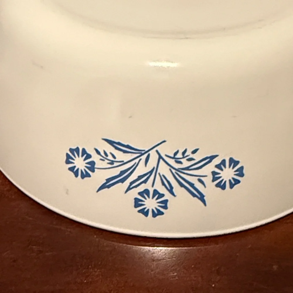 1960s Vintage Corning Ware P-81-B  1 Pint Pt.  Blue Cornflower Menuette Pan